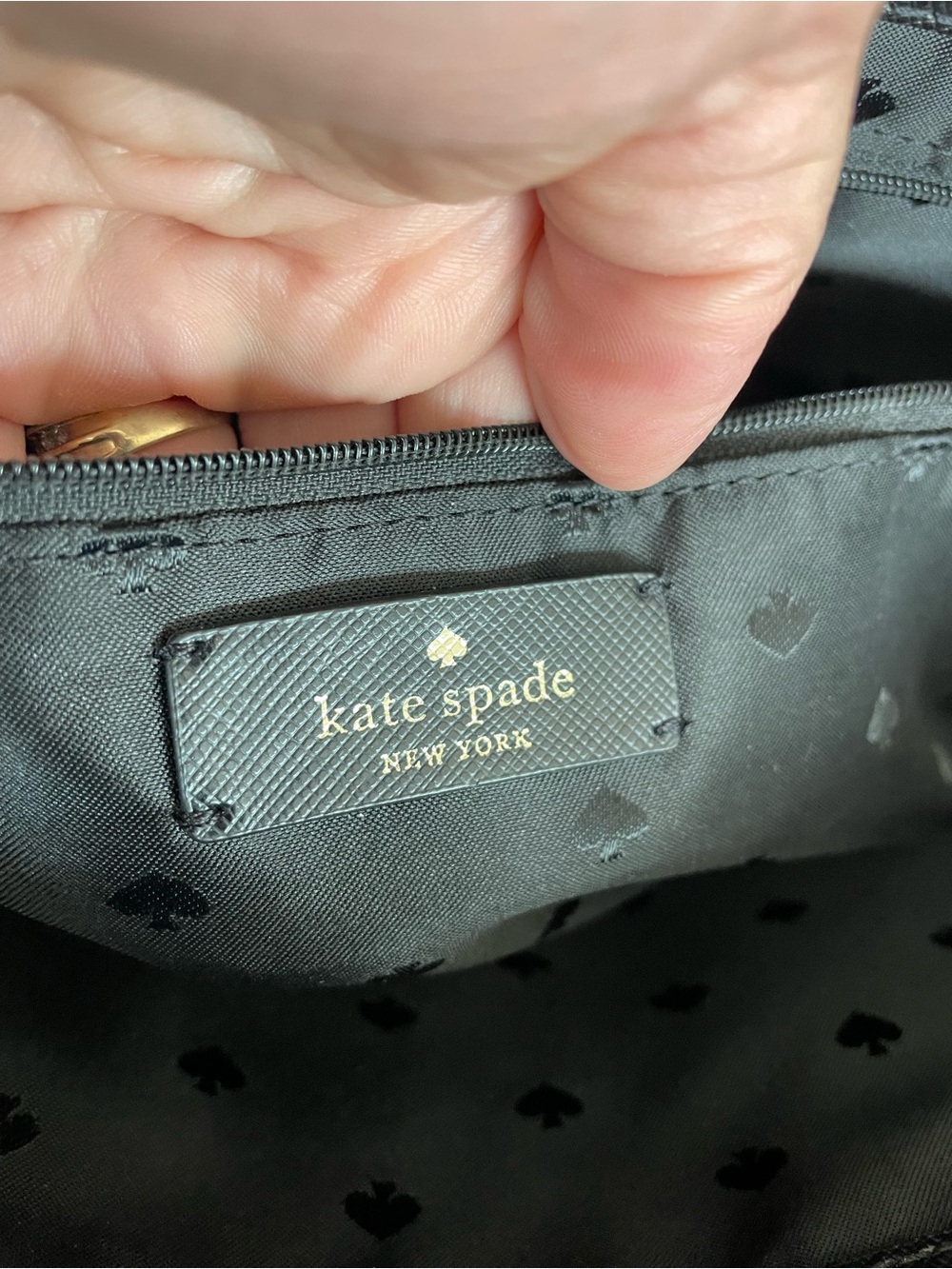 kate spade Black Staci Saffiano Leather large Tote - Picture 9 of 13